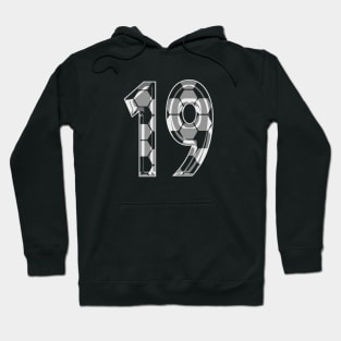 Soccer Number 19 Soccer Jersey #19 Soccer Mom Player Fan Hoodie